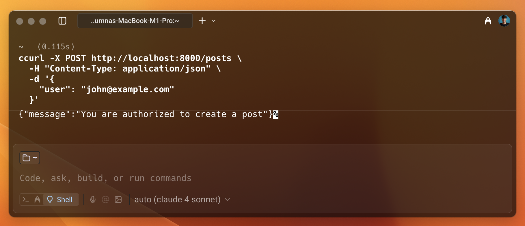 curl check access